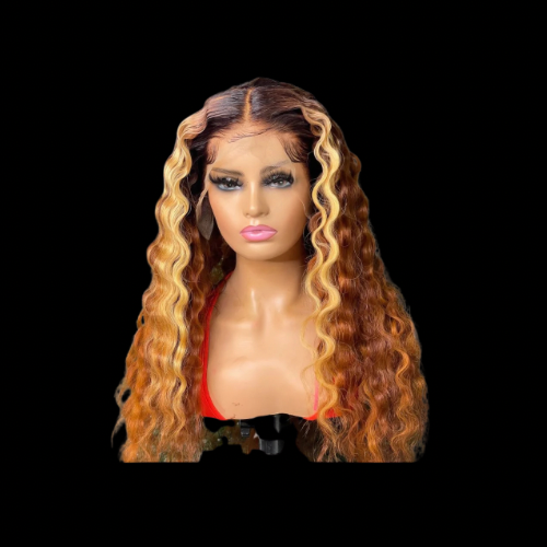 Brazilian Lace Frontal Wig (Soft Crimps, Custom Color)