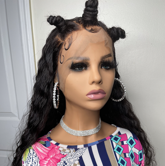 Custom Brazilian Lace Frontal Wig (Bantu Knots)