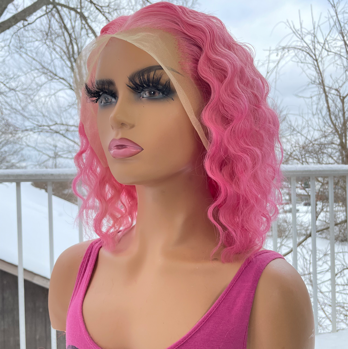 Brazilian Lace Frontal Wig (Crimped Bob)