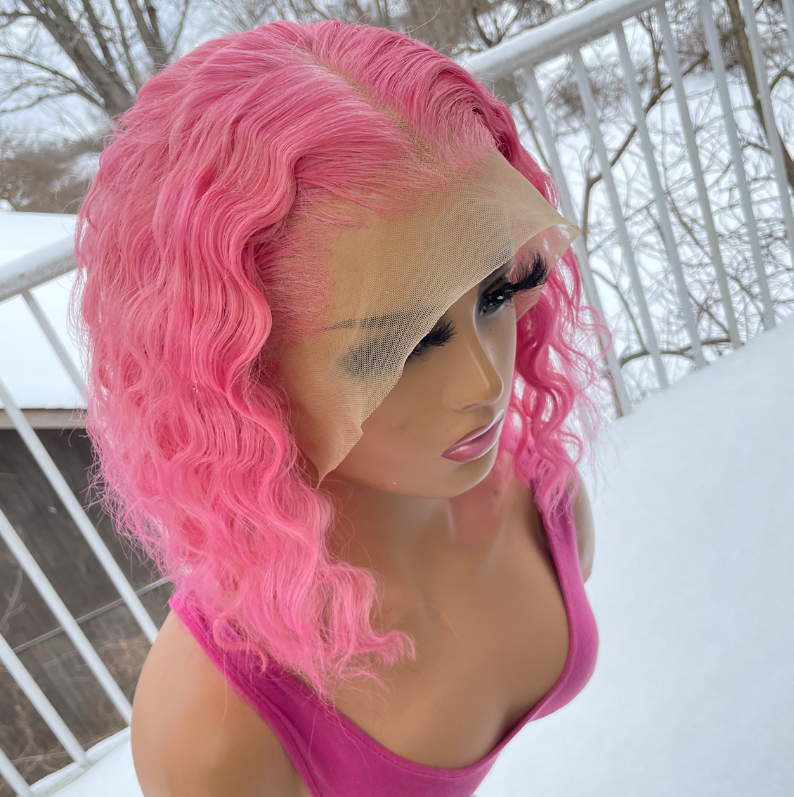 Brazilian Lace Frontal Wig (Crimped Bob)