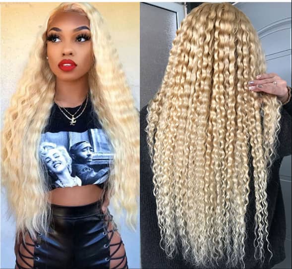 613 Blonde Custom Lace Frontal Wig