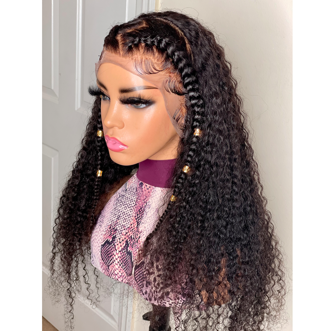 Natural Black Custom Lace Frontal Wig