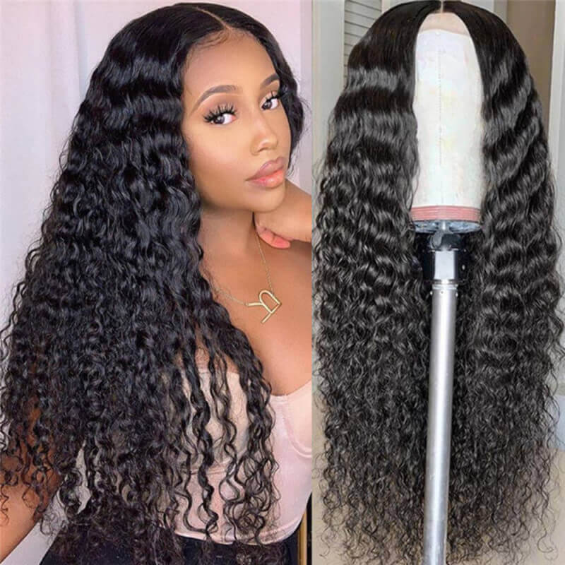 Natural Black Custom Lace Closure Wig